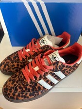 adidas Originals Samba OG Cheetah (Leopard) Print/Orange Pony Size 8.5 EU42.5