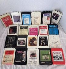 21 Vintage 8 Track Tape Lot Elvis ZZ Top Rod Stewart CCR Untested AS IS