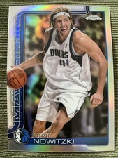 2025 Dirk Nowitzki Topps Chrome REFRACTOR Dallas Mavericks Basketball #246