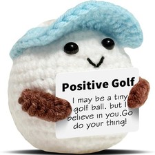 Positive Crochet Doll Golf Gifts for Men Dad Fathers Coach Mini Crochet Golf ...