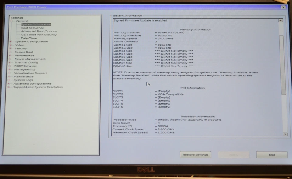 Dell Precision 5820 W-2123 3.60GHz 16GB RAM Nvidia P2000 NO HDD NO OS - Image 2 of 4