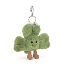 Jellycat Amuseables Siofra Shamrock Bag Charm - Jellycat Spring Collection 2026