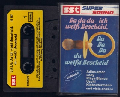 Da da da ich weiß Bescheid du weißt Bescheid Uschi Klabautermann MC Kassette 090