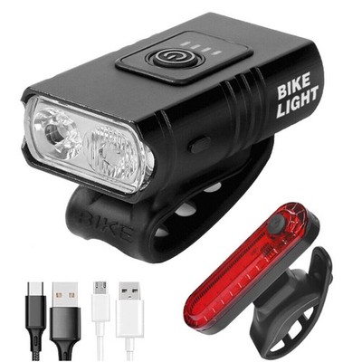 Fahrradlicht SET Wiederaufladbar wasserdicht Frontlicht + Rücklich 1000LUX
