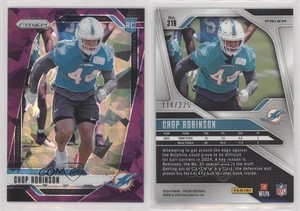 2024 Panini Prizm Rookies Purple Ice Prizm /225 Chop Robinson #319 Rookie RC