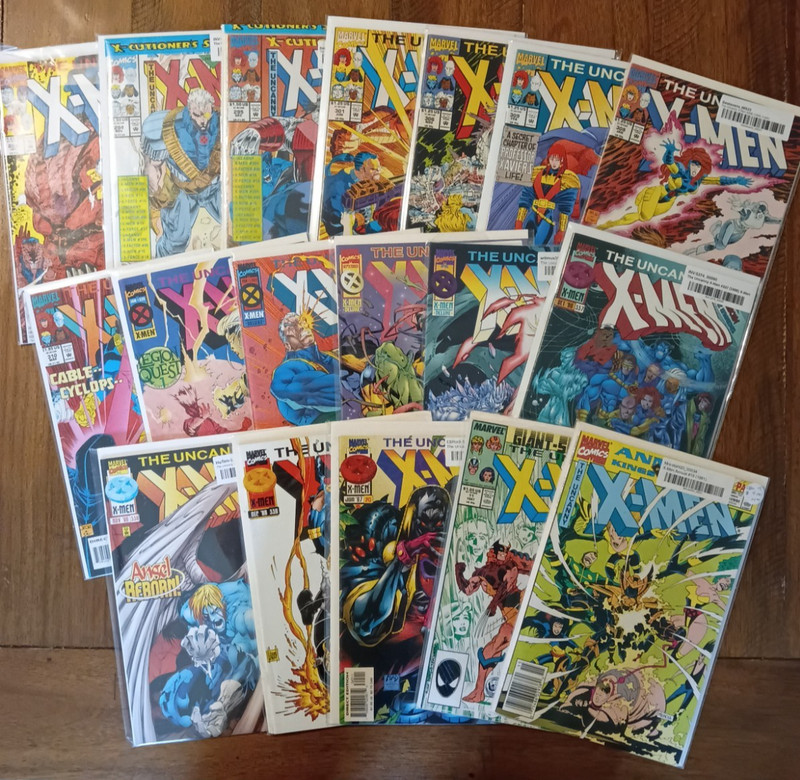 Large Uncanny X-Men Lot Of 17 Marvel Comics 1991-1997