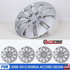 16 Silver Hubcaps For 2008-2012 Honda Accord Sedan Wheel Covers 44733-ta5-a0