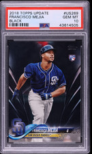 FRANCISCO MEJIA 2018 Topps Update Black Parallel RC 54/67 PSA 10 Gem Mint