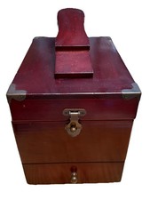 Shoe care valet box in dark mahogny Drawer Supplies
