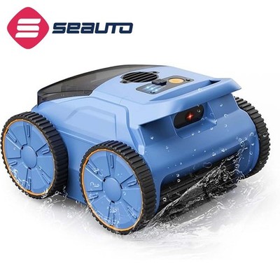 Seauto Robotic Pool Vacuum Cleaner for Inground Pools with Smart Navigation