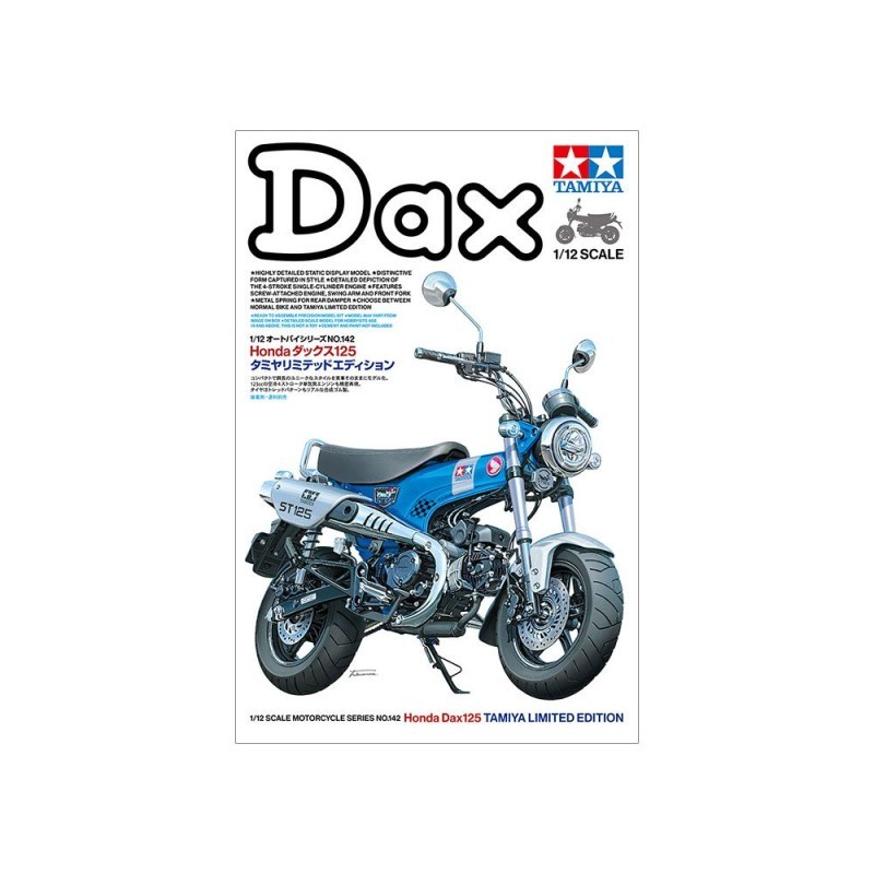 Maquette moto Tamiya 14142 Honda Dax 125 idéal pour exposition salon