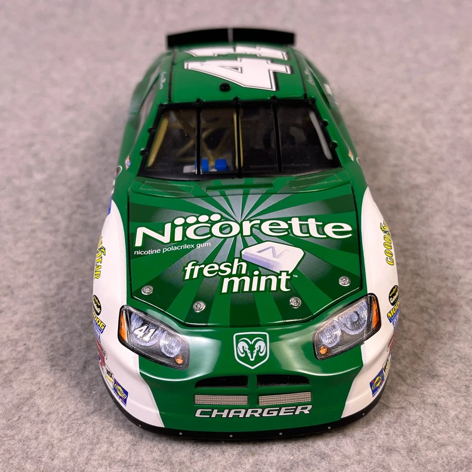 Casey Mears #41 Nicorette Fresh Mint 2005 Dodge Charger 1:24 ARC NASCAR Diecast - Image 4 of 4