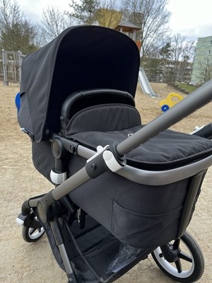 Bugaboo Fox 3 Schwarz Liegewanne Babysportsitz und Kinderwagen