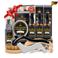Barber Set MäNner Pflege Set Bartpflege BartbüRste BartöL Bartbalsam