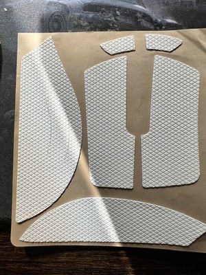 Für Razer Deathadder V3 PRO Maus, Textur Anti-Rutsch Seitengriffband (weiß)