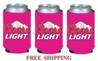 Coors Light Mountains 3 Beer Can Cooler Coozie Coolie Koozie Huggie Pink New