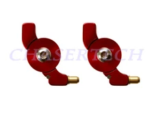 MTB Road BMX Bicycle Bike V-Brake Cable Roller Guide 2 Pieces Red