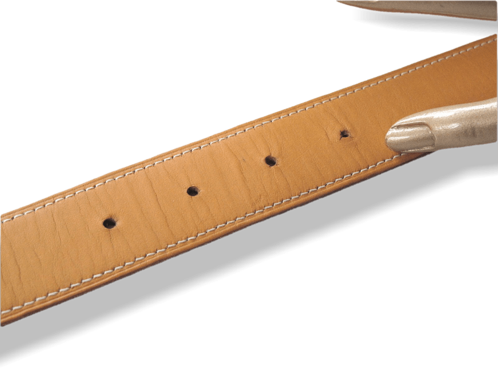 Hermes 2000 Burgundy & Gold Box Leather Reversible Strap for Belt