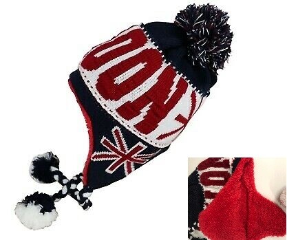 Beanie Hüte britische Flagge Union Jack Bommel Bommel Strick Damen Herren Hüte - Bild 7 von 14