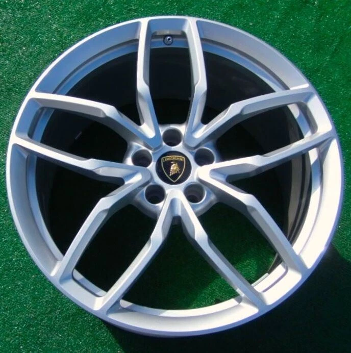 Tapa central de rueda Lamborghini de fábrica nueva original genuina OEM Gold Bull Centre Foto 3 de 4