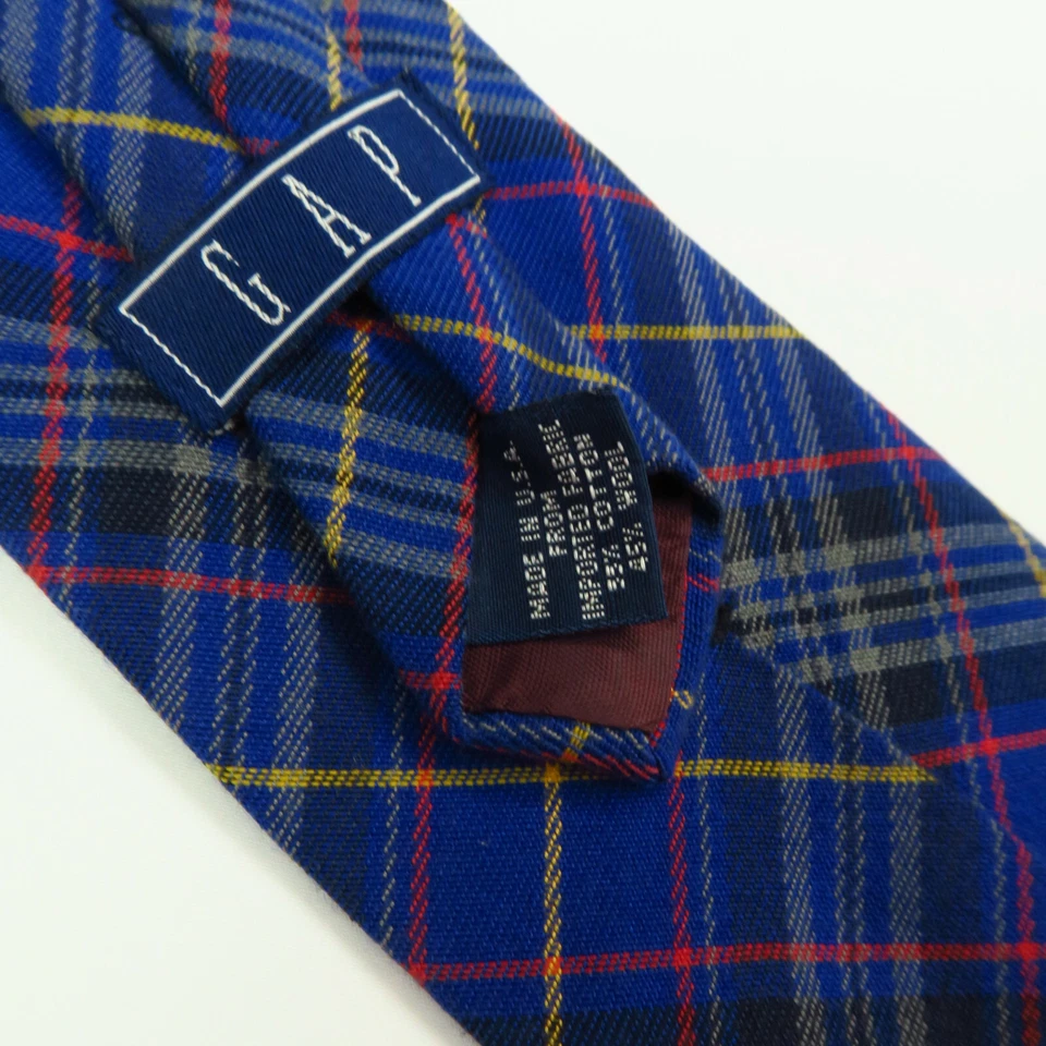 Corbata de cuello Gap para hombre azul tartán a cuadros mezcla de algodón/lana 58"x3,5" escocesas faldas escocesas Foto 4 de 4