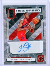 2022-23 Panini Donruss Elite New Breed CHRISTIAN KOLOKO AUTO Autograph RC Rookie