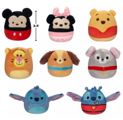 Squishmallows Disney 2,5 Zoll Plüsch Mystery Squad - einer wird geliefert