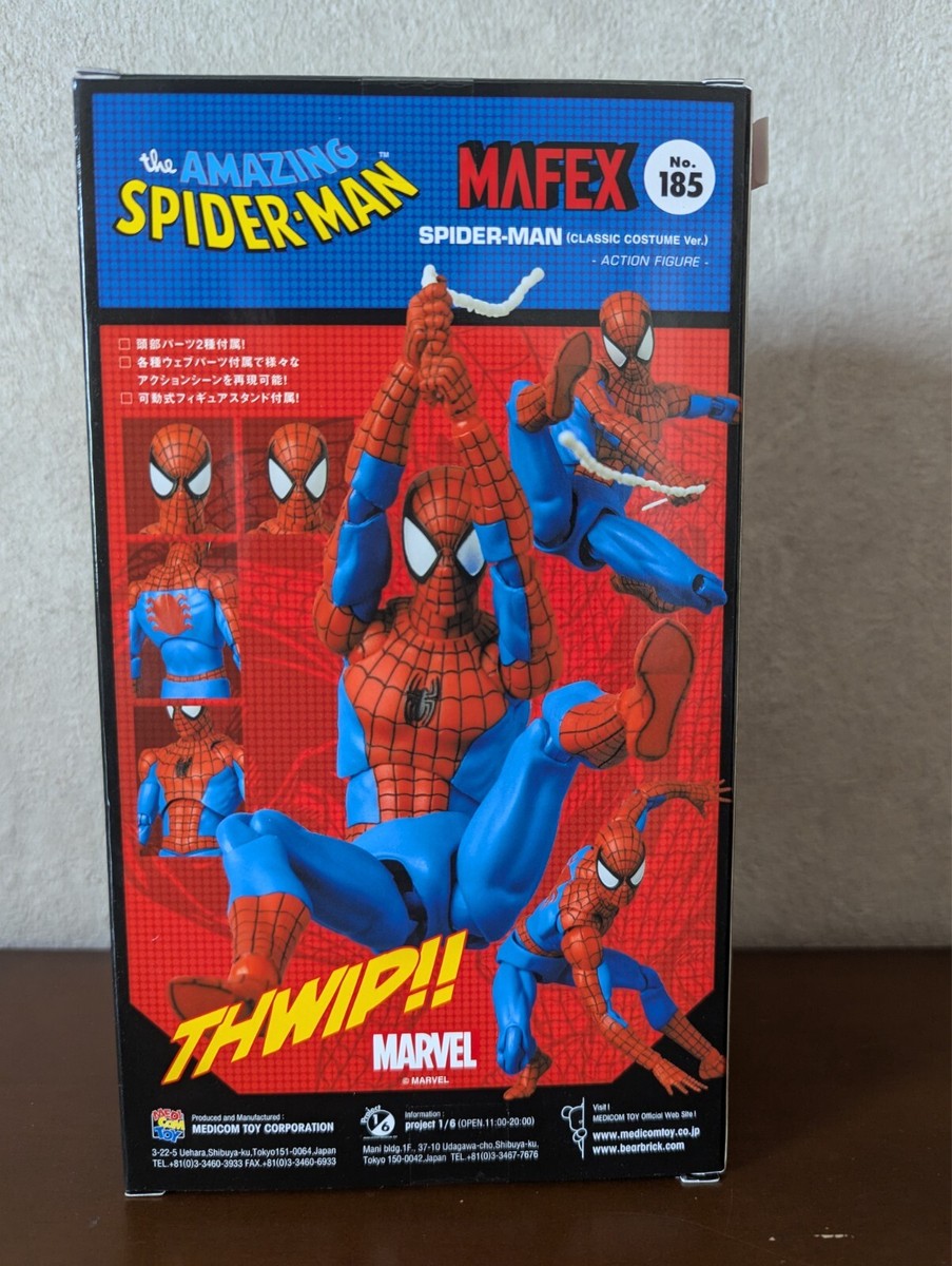 MEDICOM TOY MAFEX 185 Spider-Man CLASSIC COSTUME Ver. Figure