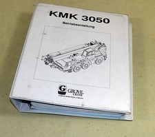 Betriebsanleitung GROVE Crane KMK 3050 , GMK 3050 Mobilkran KRUPP Kran Manual