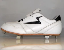 Men's Manriquez Baseball Cleats Leather Color White 