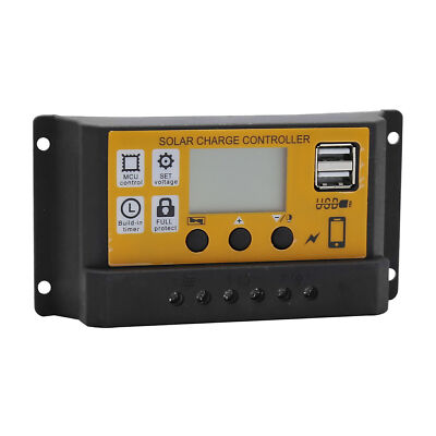 NEW 100A Solar Panel Regulator Charge Controller Auto LED Display 30A 12V/24V