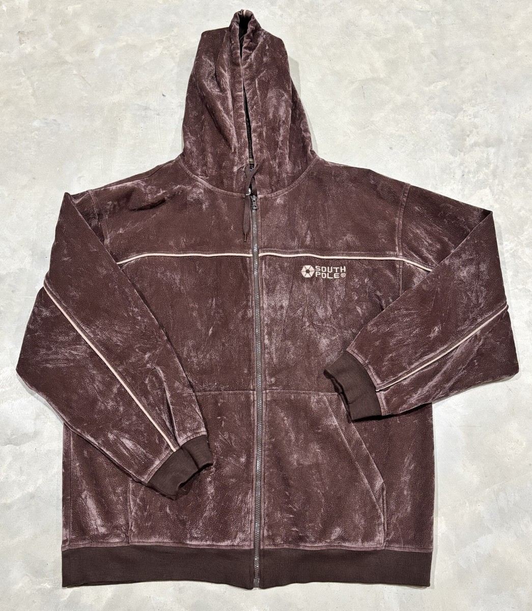 Vintage Southpole Velour Rust Tracksuit Retro Hip Hop Streetwear