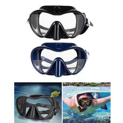 Masque De Plongée Rétro Anti-buée - Apnée, Pêche Sous-marine, Lunettes étanches, Verre Trempé