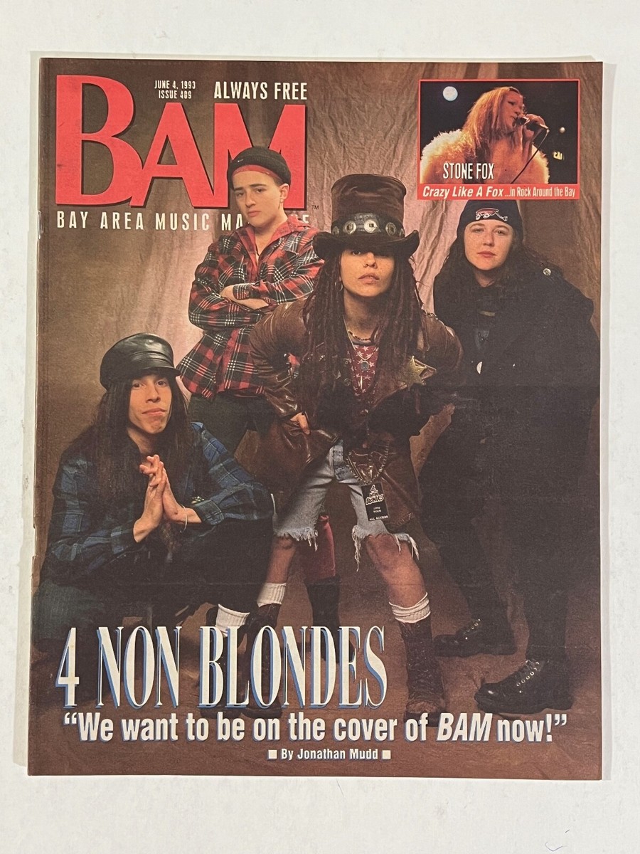 Non-Blondes 1993 BAM Magazine #409 Linda Perry, Reggae Sunsplash, Godspeed