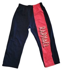Vintage Boy's Teenage Mutant Ninja Turtles TMNT Raphael Jogging Pants Small 80's