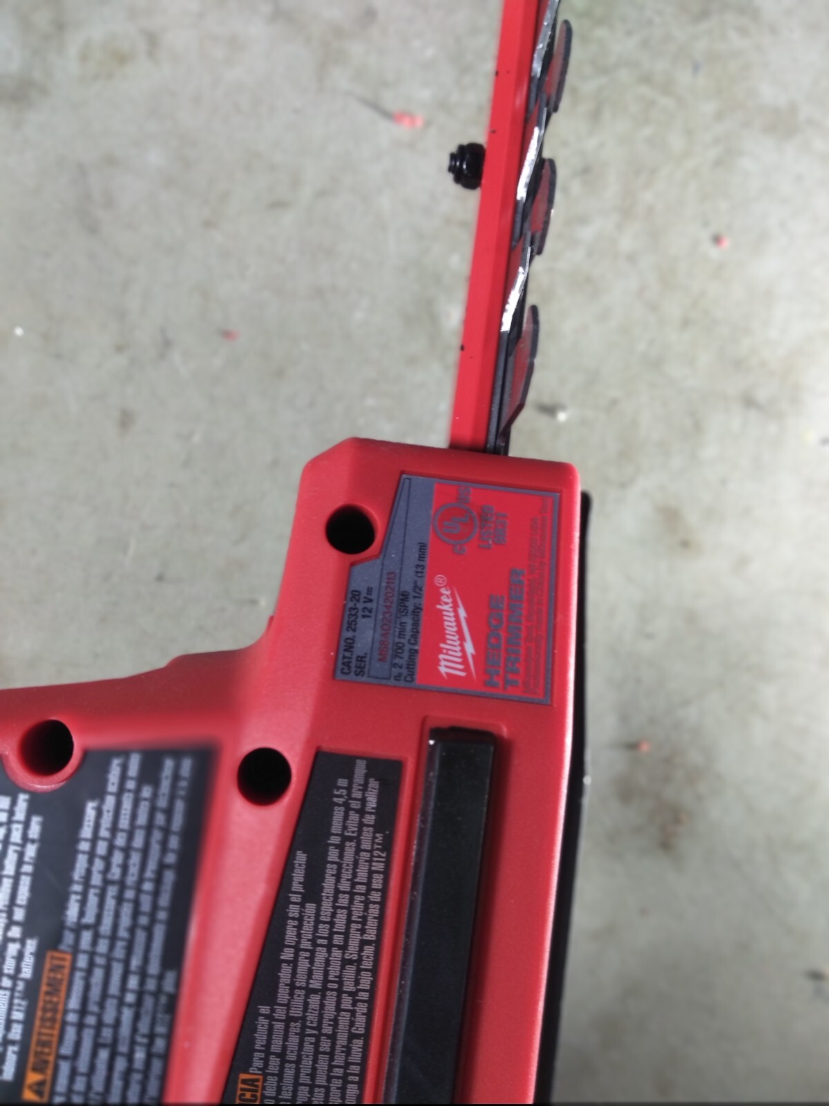 Milwaukee 2533-20 M12 Fuel 12V Hedge Trimmer Tool Only