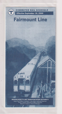 BOSTON  - MBTA     So. Sta.       FAIRMOUNT  LINE    Sept. 18, 2000    (  MINT )