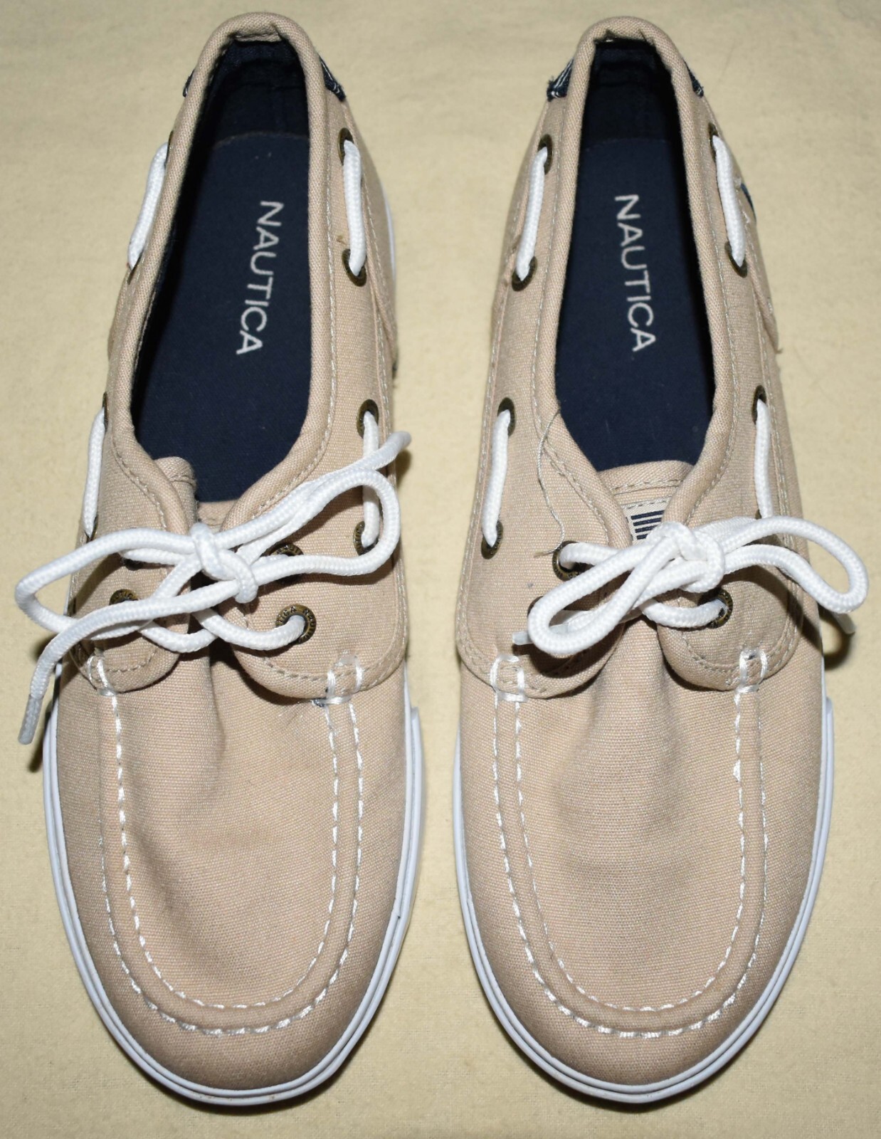 NAUTICA SPINNAKER Khaki Canvas Slip 