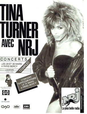 Werbung Advertising 0723 1987 Tina Turner En concert Bercy