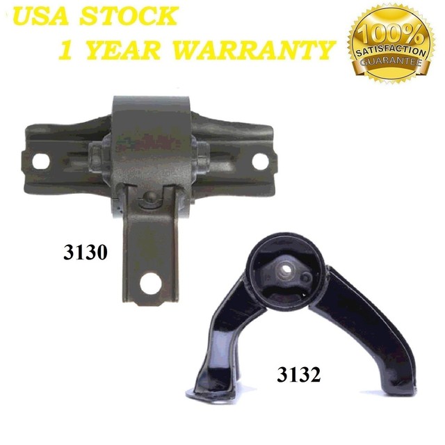 2 PCS FRONT & REAR MOTOR MOUNT FIT 20072013 JEEP COMPASS 2.0L; AUTO