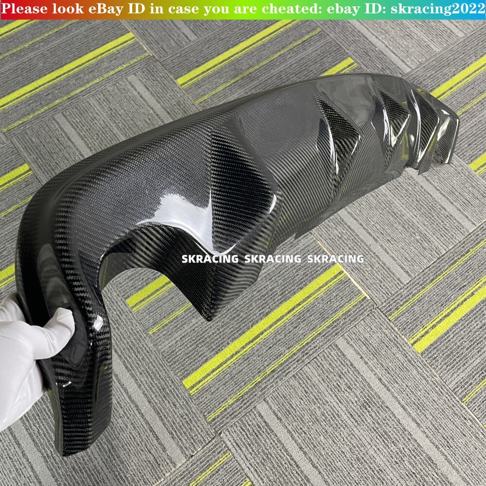 For 2015-2019 INFINITI Q70 Q70L Carbon Fiber Rear Bumper Diffuser Lip ...