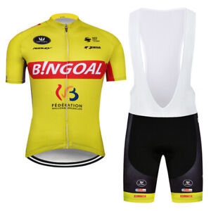 Mens Cycling Jersey & Bib Short Set Cycling Jersey Short Sleeve Cycling Shorts
