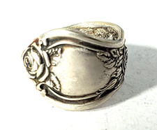 Vintage Silver Plated Spoon Band Ring Lot Size 7.5