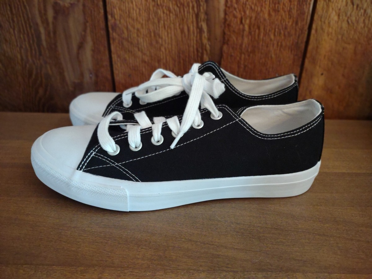 Classic Black Canvas Men’s Casual Lace-Up Shoes Amazon.com | Men main image 2