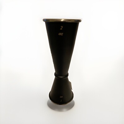 Stainless Measuring Black JIGGER 1 oz. X 2 oz. Japanese Style Cocktail Bar Shot