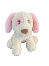 Aurora Eco Nation Plush Puppy Dog Stuffed Animal Soft Toy 10" Pink  White