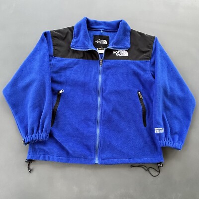 Vtg The North Face Blue Black Denali Fleece Zip Up Jacket Men’s S Gore-Tex  Wind
