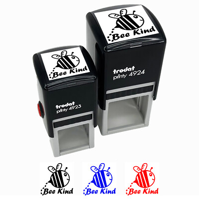 Be Kind Bumble Bee Kindness Self-Inking Rubber Stamp Ink Stamper