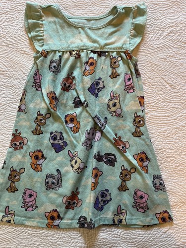 Disney Princess Lot 6 Pajamas Sleep Night Girls Size 4 Raya Ariel - Picture 24 of 24