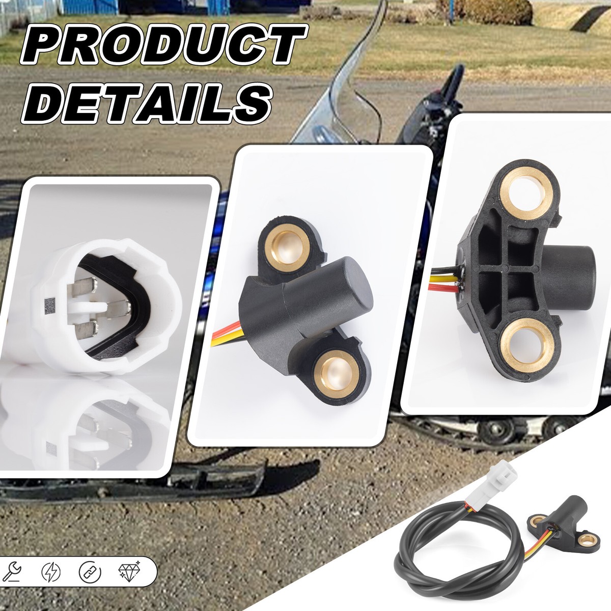 8FP-83755-01-00 Speed Sensor For Yamaha Snowmobile RX-1 Apex RX10